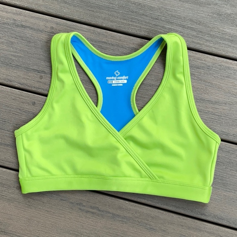 Moving Comfort Surplice Racerback Sports Bra M